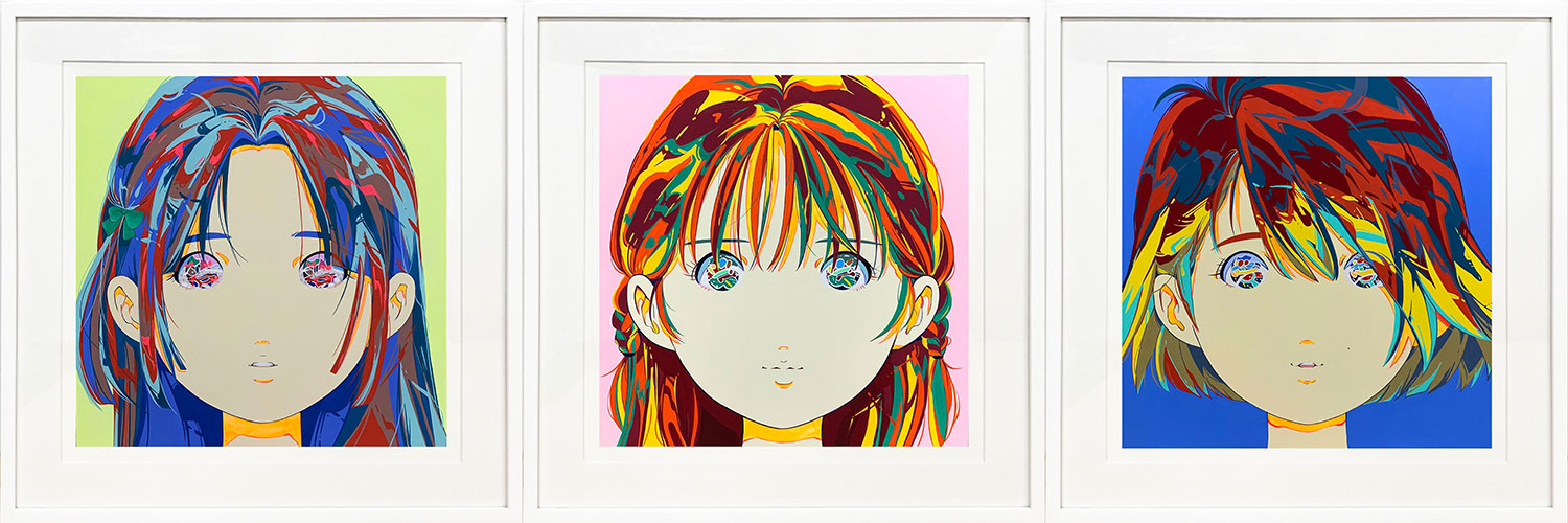【真作】愛☆まどんな「彼女の顔が思い出せない」シルクスクリーン3点セット 版画 愛☆まどんな版画作品<第二弾>発売のお知らせ - MIZUMA ART